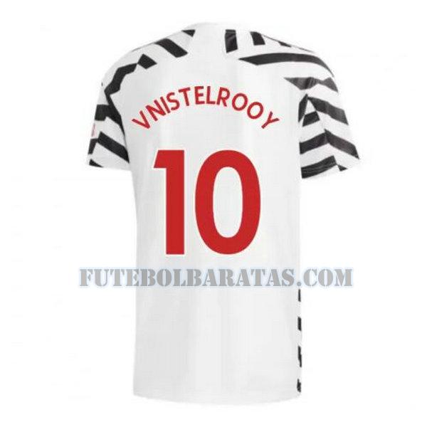 camisa v.nistelrooy 10 manchester united 2020-2021 third - preto homens