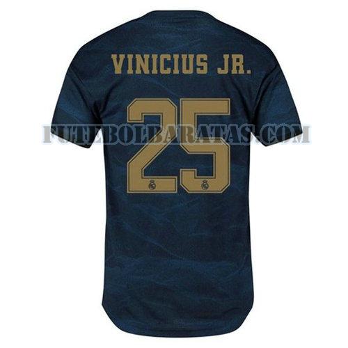 camisa vinicius jr 25 real madrid 2019-2020 away - azul homens