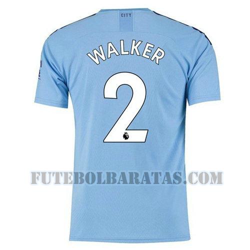 camisa walker 2 manchester city 2019-2020 home - azul homens