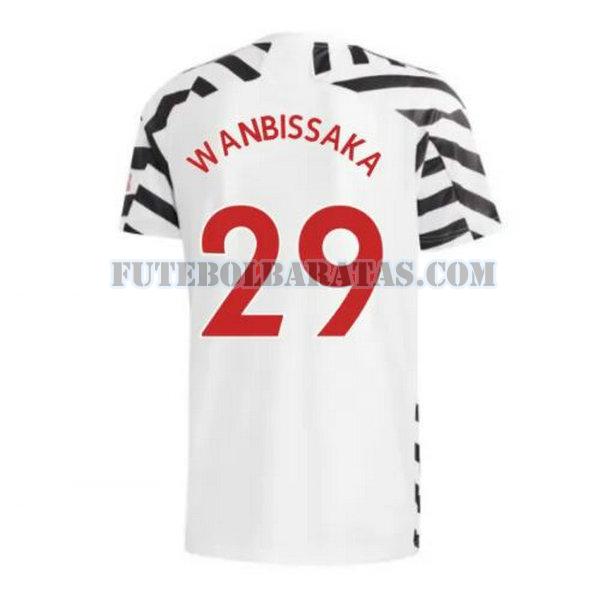 camisa wan-bissaka 29 manchester united 2020-2021 third - preto homens