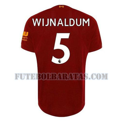 camisa wijnaldum 5 liverpool 2019-2020 home - vermelho homens