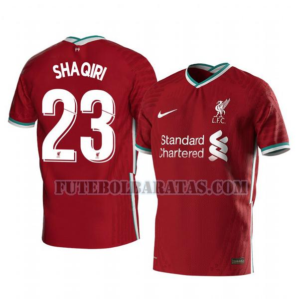 camisa xherdan shaqiri 23 liverpool 2020-2021 home - vermelho homens
