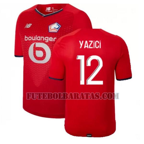 camisa yazici 12 losc lille 2021 2022 home - vermelho homens