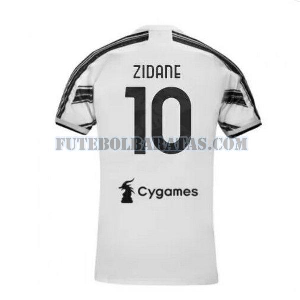 camisa zidane 10 juventus 2020-2021 home - branco homens