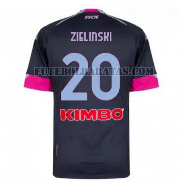 camisa zielinski 20 napoli 2020-2021 third - azul homens