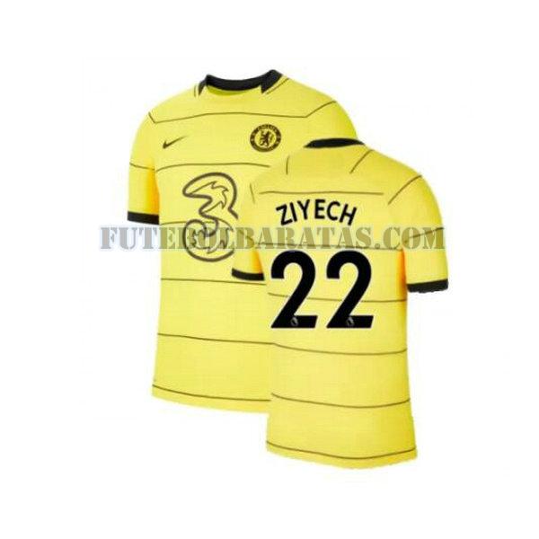 camisa ziyech 22 chelsea 2021 2022 third - amarelo homens