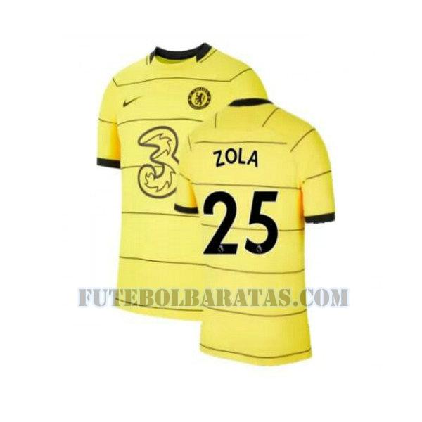 camisa zola 25 chelsea 2021 2022 third - amarelo homens
