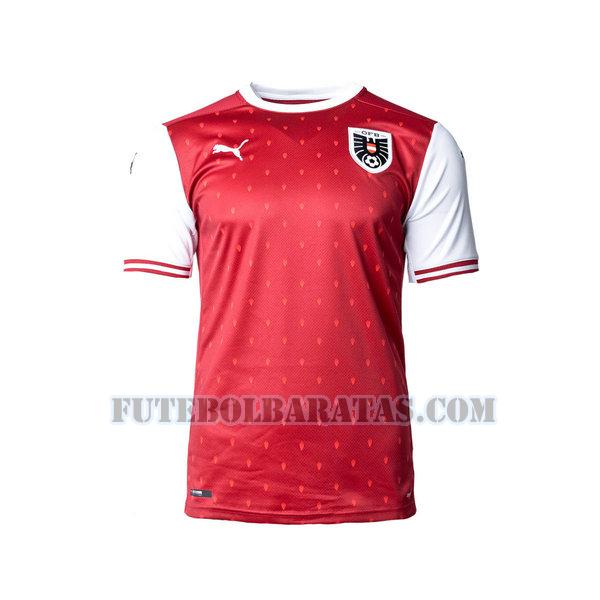 camisa Áustria 2021 home - vermelho homens