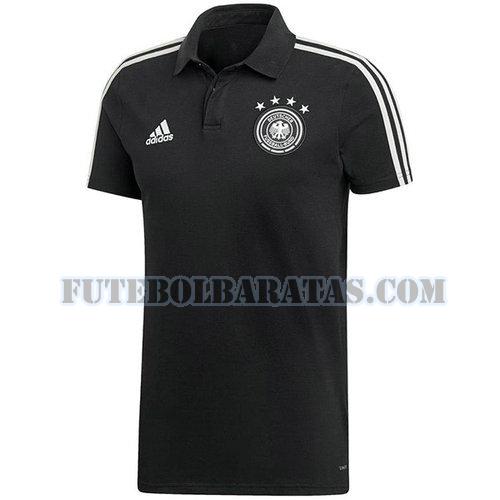 camiseta polo alemanha 2019 - preto homens