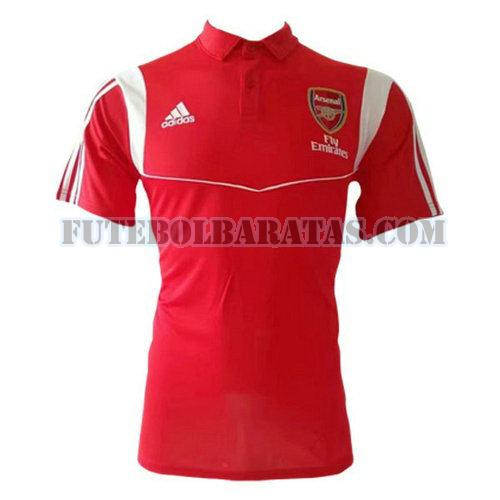 camiseta polo arsenal 2019-2020 - vermelho homens