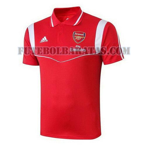 camiseta polo arsenal 2019 2020 - vermelho homens