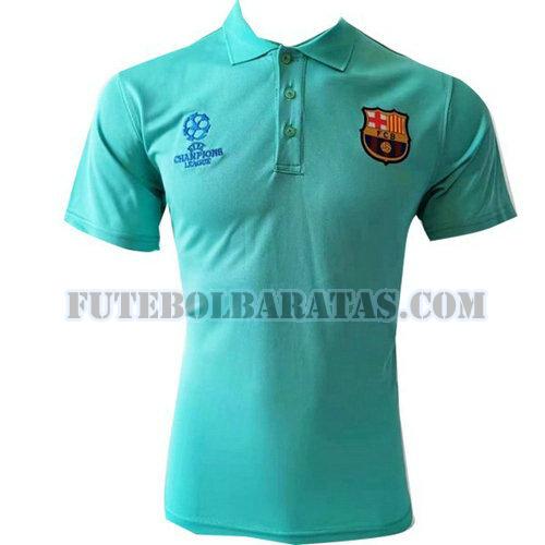 camiseta polo barcelona 2019-2020 - verde homens