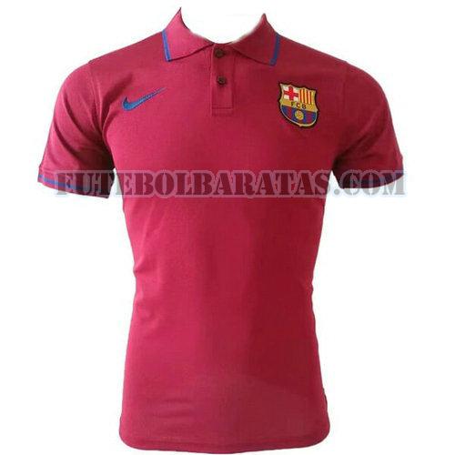 camiseta polo barcelona 2019-2020 - vermelho homens