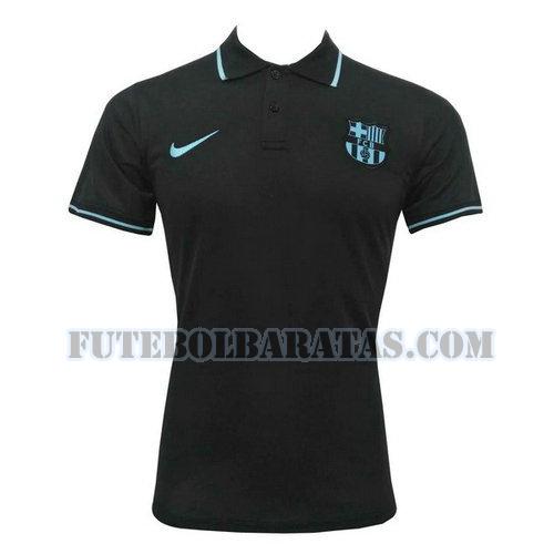 camiseta polo barcelona 2019 2020 - preto homens