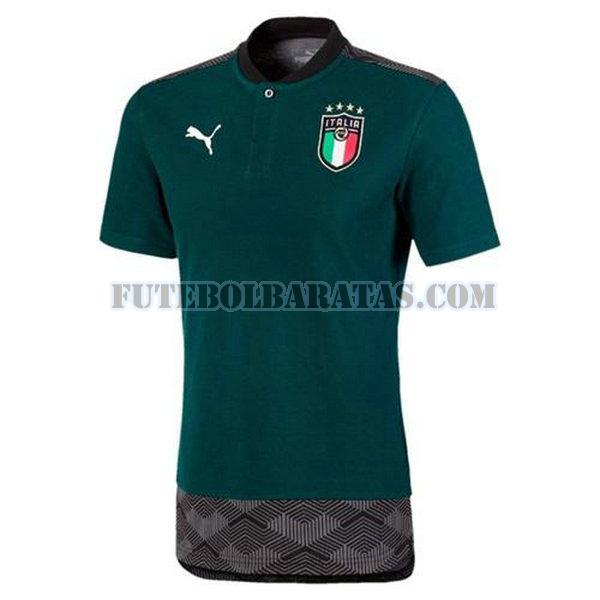 camiseta polo itália 2020-2021 - verde homens