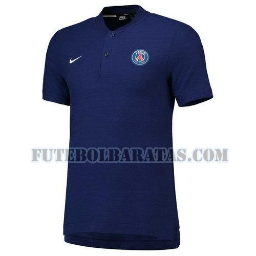 camiseta polo paris saint-germain 2018-2019 - azul homens