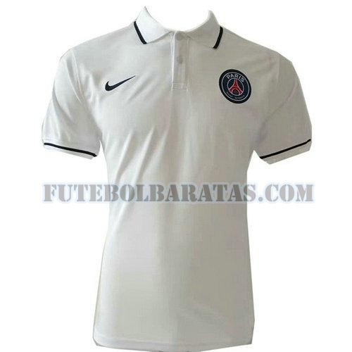 camiseta polo paris saint-germain 2019 2020 - branco homens