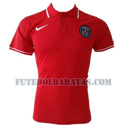 camiseta polo paris saint-germain 2019 2020 - vermelho homens