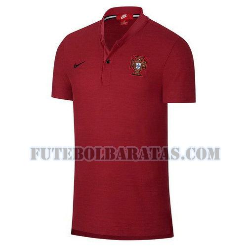 camiseta polo portugal 2018 - vermelho homens