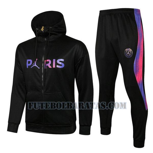 jaqueta paris saint-germain 2021 2022 conjunto - rosa preto homens