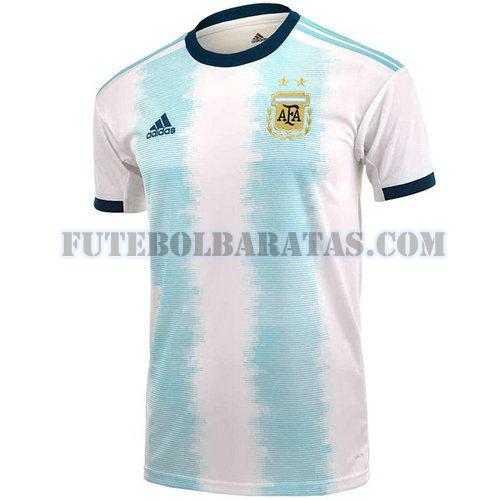 tailândia camisa argentina 2019-20 home - branco homens