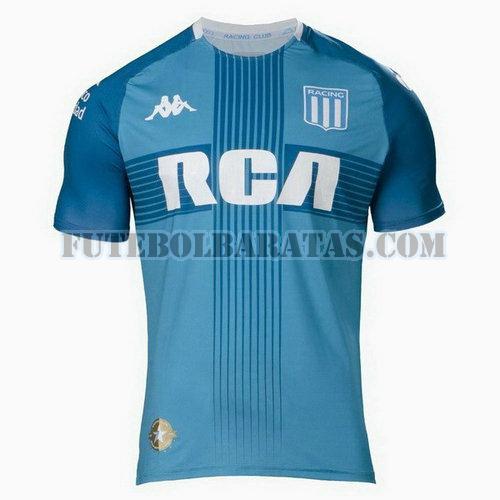 tailândia camisa argentina racing 2019-2020 third - azul homens