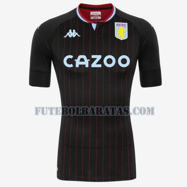 tailândia camisa aston villa 2020-2021 away - preto homens