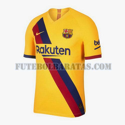 tailândia camisa barcelona 2019-2020 away - amarelo homens