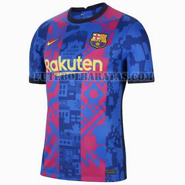 tailândia camisa barcelona 2021 2022 third - azul homens