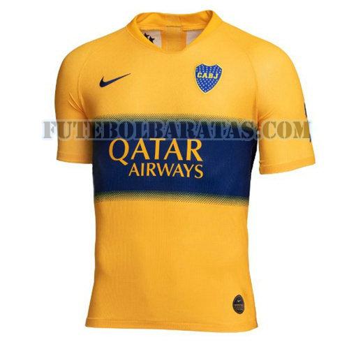 tailândia camisa boca juniors 2019-2020 away - amarelo homens