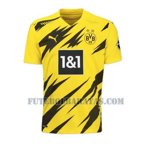 tailândia camisa borussia dortmund 2020-2021 home - amarelo homens