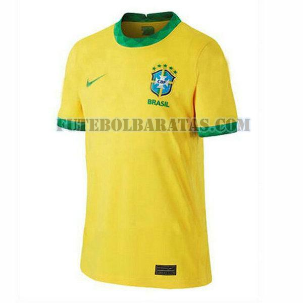 tailândia camisa brasil 2020 home - amarelo homens