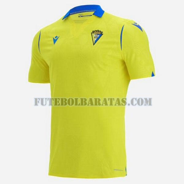 tailândia camisa cadiz cf 2021 2022 away - amarelo homens