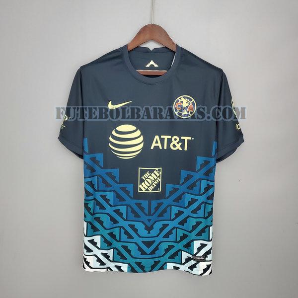 tailândia camisa club américa 2021 2022 away - azul homens