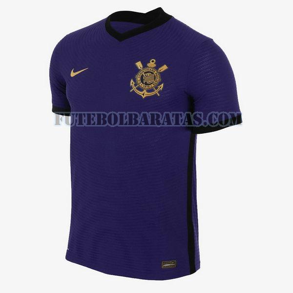tailândia camisa corinthians paulista 2021 2022 third - roxo homens