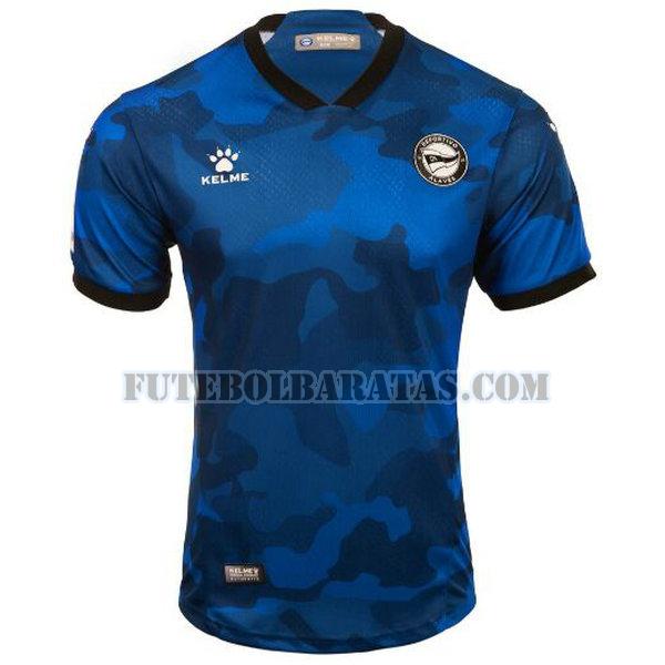 tailândia camisa deportivo alaves 2021 2022 third - azul homens