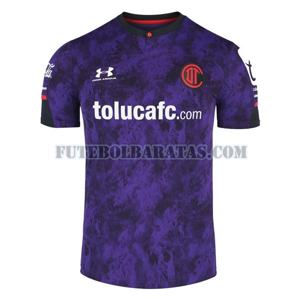 tailândia camisa deportivo toluca 2021 2022 home - purple homens