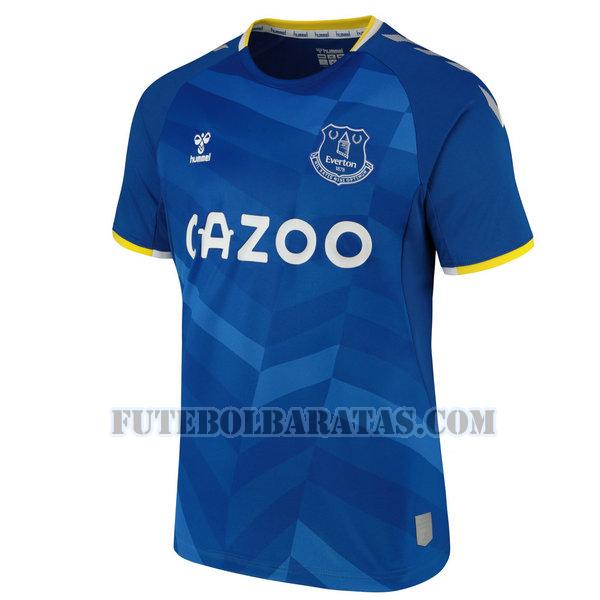 tailândia camisa everton 2021 2022 home - azul homens