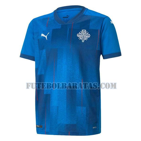 tailândia camisa islândia 2021 2022 home - azul homens