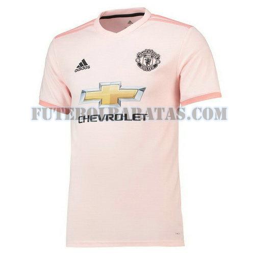 tailândia camisa manchester united 2018-2019 away - rosa homens