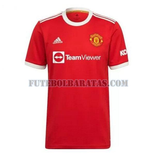 tailândia camisa manchester united 2021 2022 home - vermelho homens
