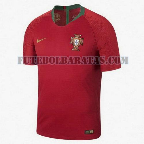 tailândia camisa portugal 2018-19 home - vermelho homens
