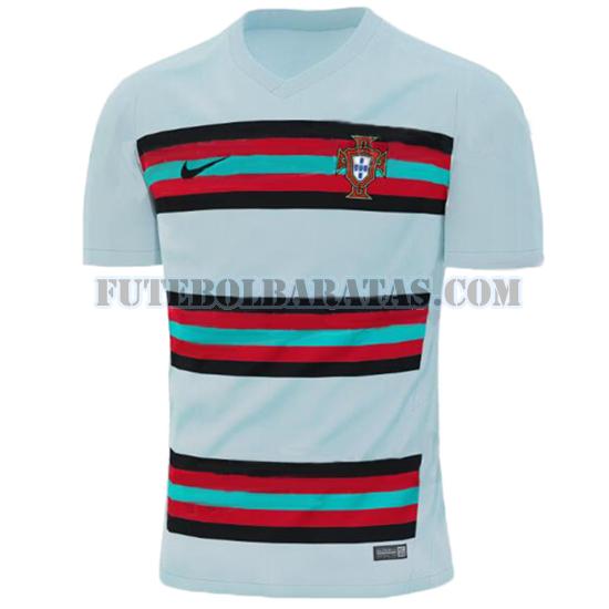 tailândia camisa portugal 2020-2021 away - azul homens