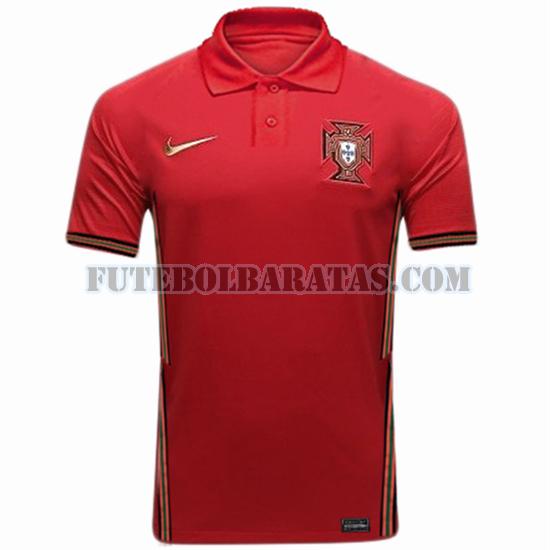 tailândia camisa portugal 2020-2021 home - vermelho homens