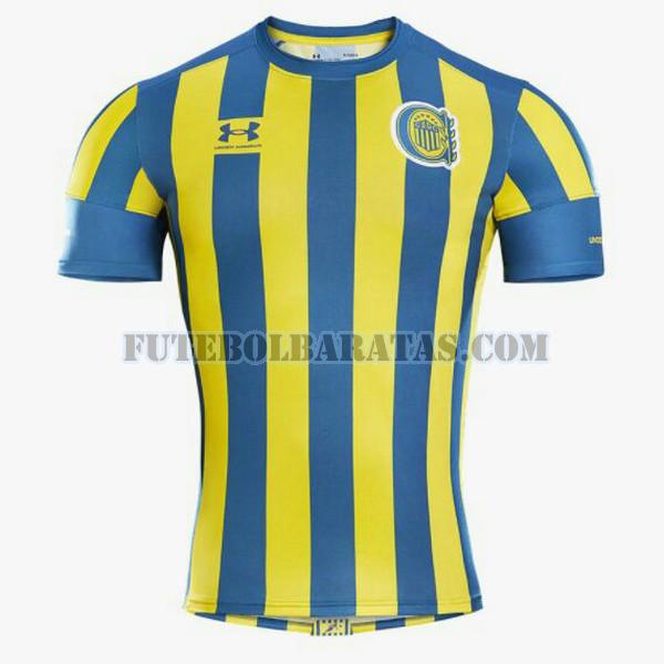 tailândia camisa rosario central 2021 2022 home - amarelo azul homens