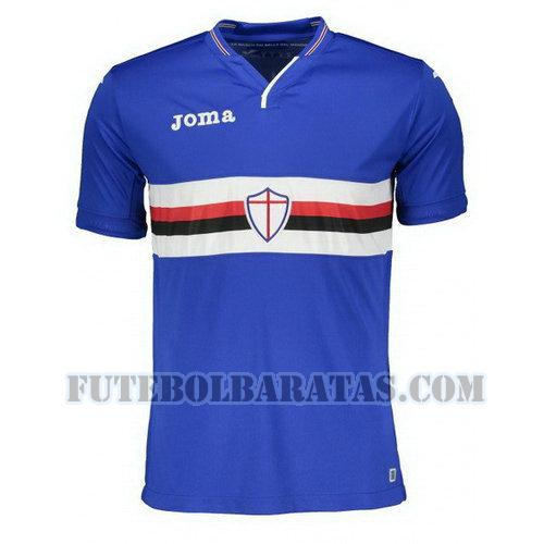 tailândia camisa sampdoria 2018-2019 home - azul homens