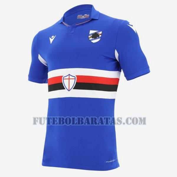 tailândia camisa sampdoria 2020-2021 home - azul homens