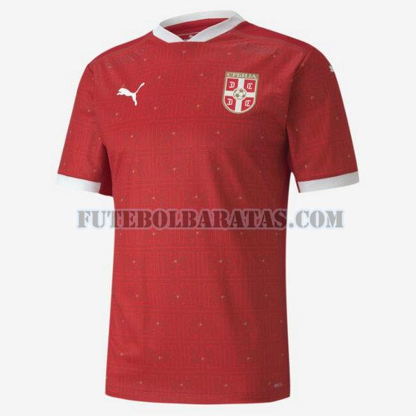 tailândia camisa serbia 2021 home - vermelho homens
