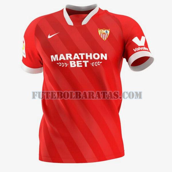 tailândia camisa sevilha 2020-2021 away - vermelho homens