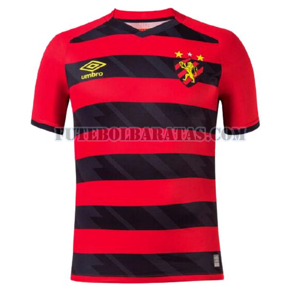 tailândia camisa sport recife 2021 2022 home - vermelho preto homens